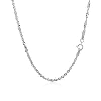 14k White Gold Singapore Chain (1.80 mm) - Forever in Harmony