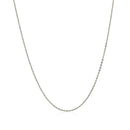 Sterling Silver Rhodium Plated Cable Chain (0.60 mm) - Forever in Harmony