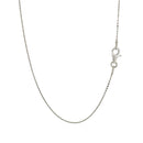 Sterling Silver Rhodium Plated Cable Chain (0.60 mm) - Forever in Harmony