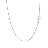 Sterling Silver Rhodium Plated Cable Chain (0.60 mm) - Forever in Harmony