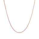 14k Rose Gold Diamond Cut Round Wheat Chain (0.70 mm) | - Forever in Harmony