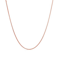 14k Rose Gold Diamond Cut Round Wheat Chain (0.70 mm) | - Forever in Harmony