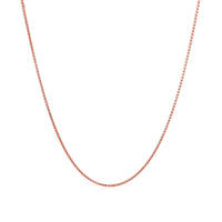 14k Rose Gold Diamond Cut Round Wheat Chain (0.70 mm) | 18'' - Forever in Harmony