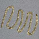 14k Yellow Gold Solid Curb Chain (4.70 mm) | - Forever in Harmony