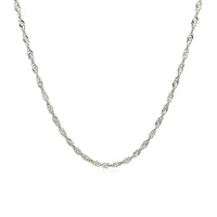 10k White Gold Singapore Chain (1.50 mm) | 16'' - Forever in Harmony