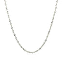 14k White Gold Singapore Chain (1.30 mm) - Forever in Harmony