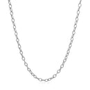 14k White Gold Pendant Chain with Textured Links (2.30 mm) - Forever in Harmony