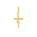 14k Two Tone Gold Crucifix Motif Pendant - Forever in Harmony