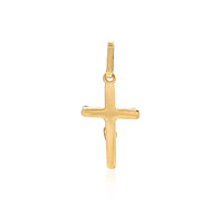 14k Two Tone Gold Crucifix Motif Pendant - Forever in Harmony