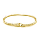 Fancy Weave Bangle in 14k Yellow Gold (3.00 mm) | 7.25'' - Forever in Harmony