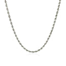 14k White Gold Solid Diamond Cut Rope Chain (2.00 mm) | - Forever in Harmony