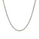 14k White Gold Solid Diamond Cut Rope Chain (2.00 mm) | 16'' - Forever in Harmony