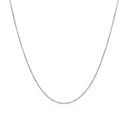 14k White Gold Cable Link Chain (0.50 mm) | - Forever in Harmony