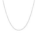 14k White Gold Cable Link Chain (0.50 mm) | 16'' - Forever in Harmony