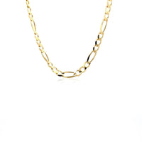 14k Yellow Gold Solid Figaro Chain (4.50 mm) - Forever in Harmony