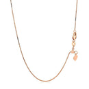 14k Rose Gold Adjustable Box Chain (0.70 mm) | - Forever in Harmony