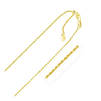 10k Yellow Gold Adjustable Rope Chain (0.95 mm) - Forever in Harmony