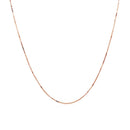 14k Rose Gold Classic Box Chain 0.60 mm - Forever in Harmony