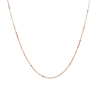 14k Rose Gold Classic Box Chain 0.60 mm - Forever in Harmony