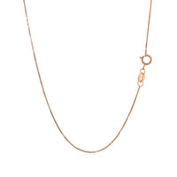 14k Rose Gold Classic Box Chain 0.60 mm - Forever in Harmony