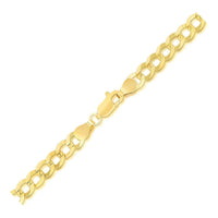 14k Yellow Gold Solid Curb Bracelet (5.70 mm) | - Forever in Harmony