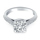 14k White Gold Trellis Diamond Engagement Ring - Forever in Harmony