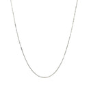 14k White Gold Classic Box Chain (0.45 mm) - Forever in Harmony