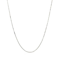 14k White Gold Classic Box Chain (0.45 mm) - Forever in Harmony