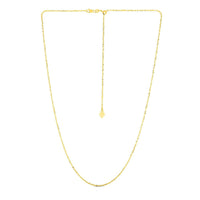 14k Yellow Gold Adjustable Sparkle Chain (1.20 mm) - Forever in Harmony