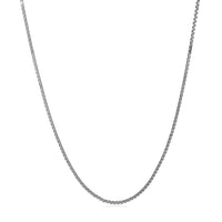 14k White Gold Adjustable Box Chain (1.10 mm) | 22'' - Forever in Harmony