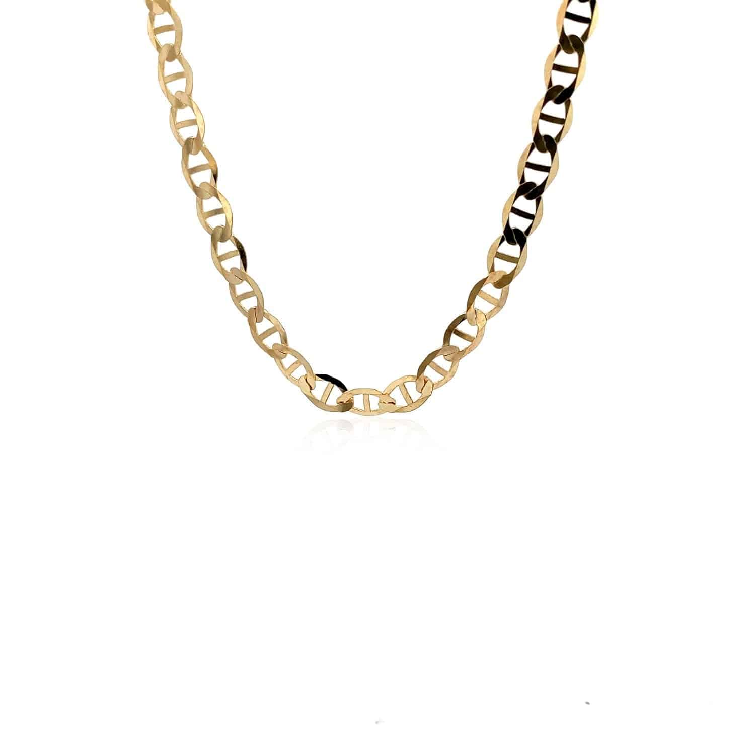 10k Yellow Gold Mariner Link Chain (5.10 mm) | 18''