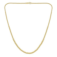 Graduated Bead Necklace in 14K Yellow Gold | 18 - Forever in Harmony