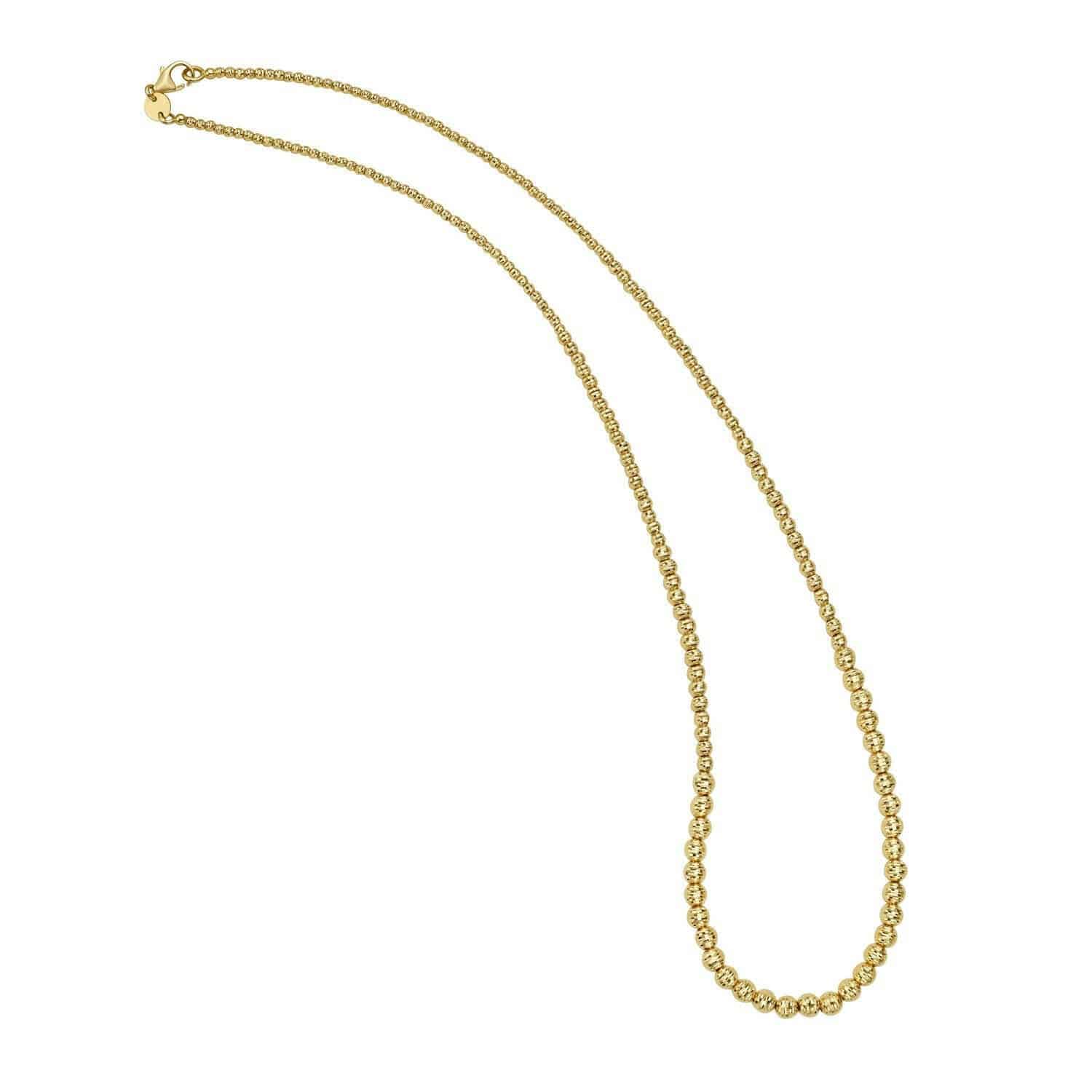 Graduated Bead Necklace in 14K Yellow Gold | - Forever in Harmony