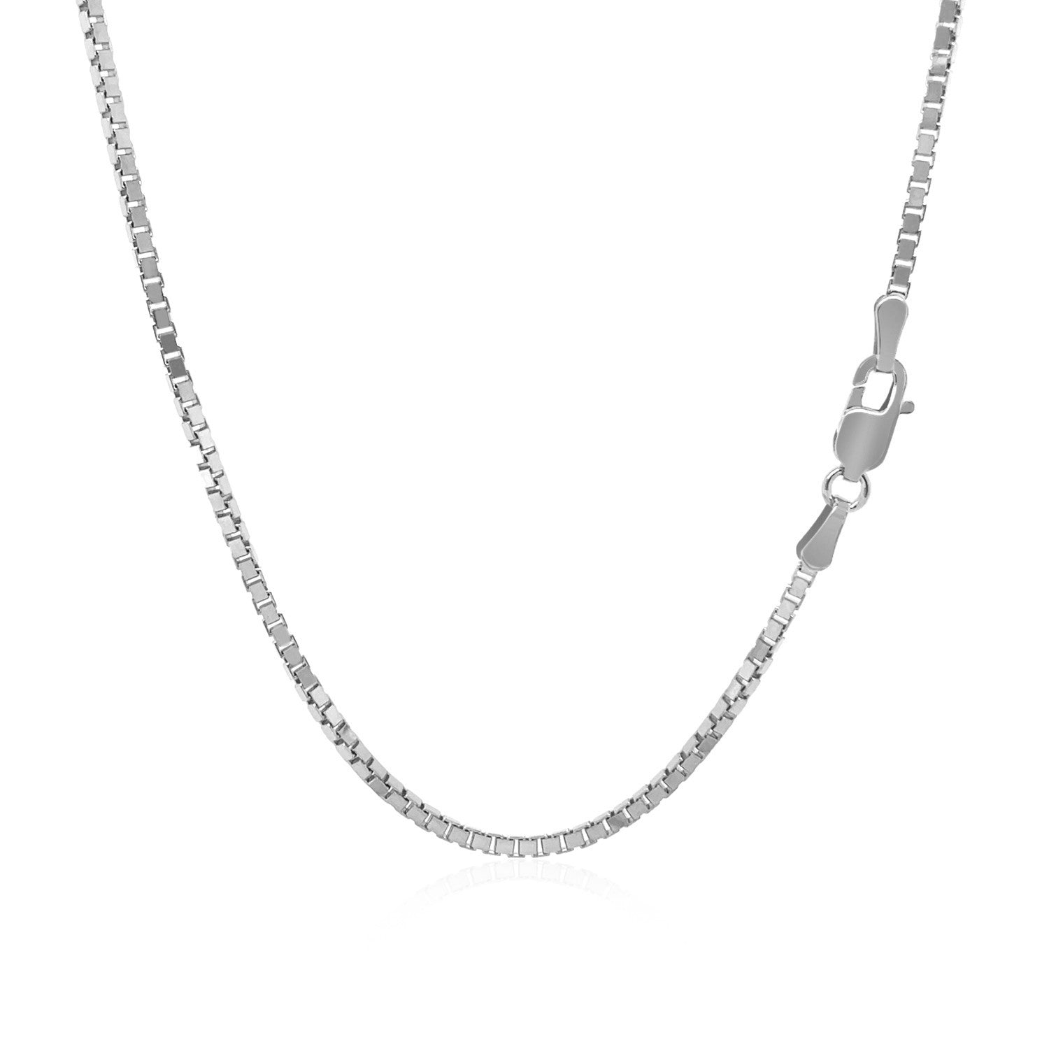 14k White Gold Classic Box Chain (1.4 mm) - Forever in Harmony