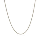 18k White Gold Round Wheat Chain (1.20 mm) | 16'' - Forever in Harmony