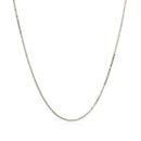 10k White Gold Classic Box Chain (0.78 mm) - Forever in Harmony