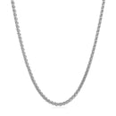 14k White Gold Round Wheat Chain (2.1 mm) | 16'' - Forever in Harmony