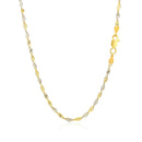 14k Two-Tone Gold Singapore Chain (2.50 mm) - Forever in Harmony