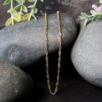 14k Two-Tone Gold Singapore Chain (2.50 mm) - Forever in Harmony