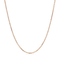 14k Rose Gold Diamond Cut Cable Link Chain (1.10 mm) - Forever in Harmony