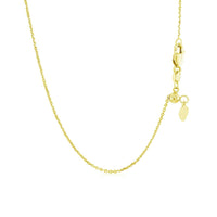 14k Yellow Gold Adjustable Cable Chain (1.10 mm) | 22'' - Forever in Harmony