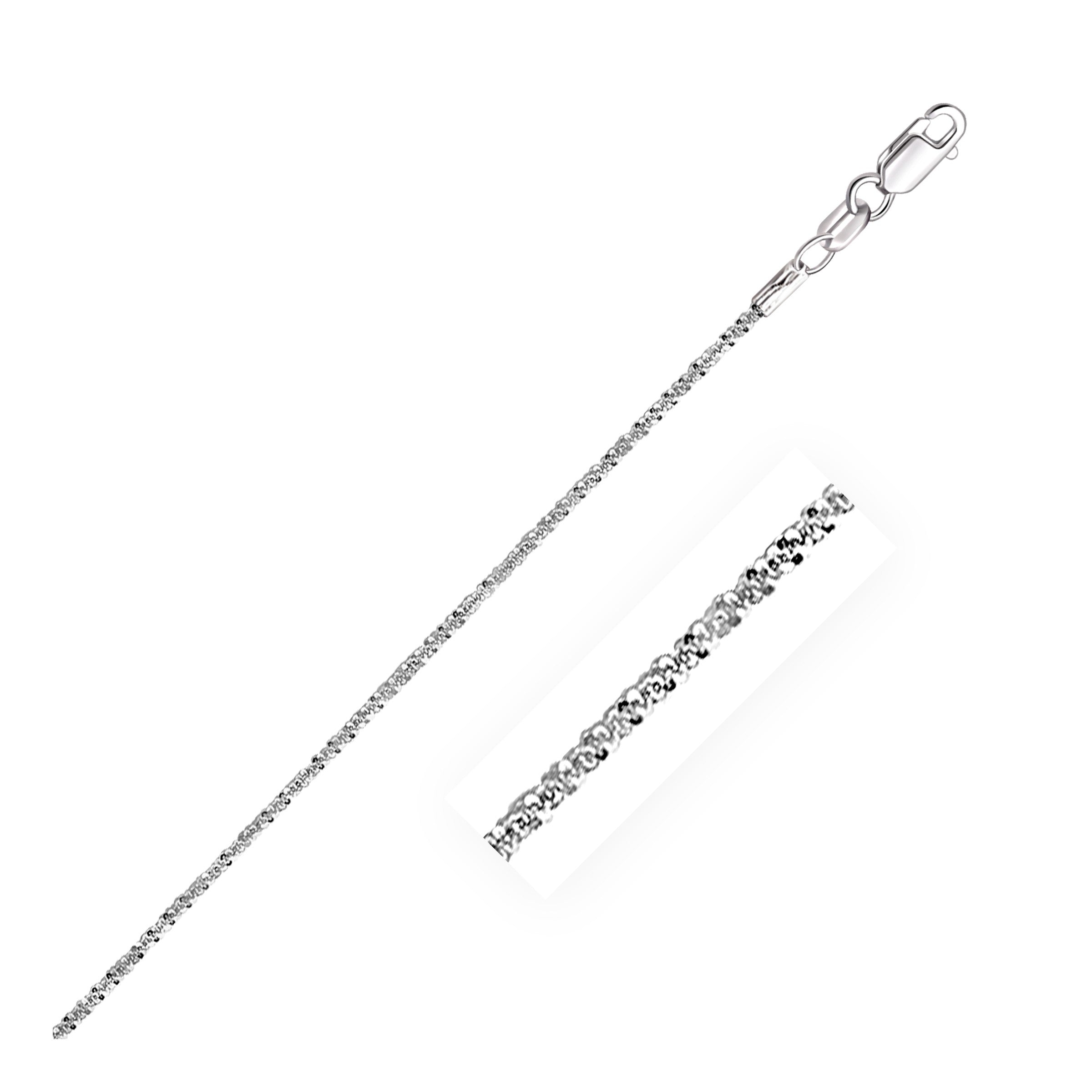 14k White Gold Sparkle Chain  (1.50 mm) | 16'' - Forever in Harmony