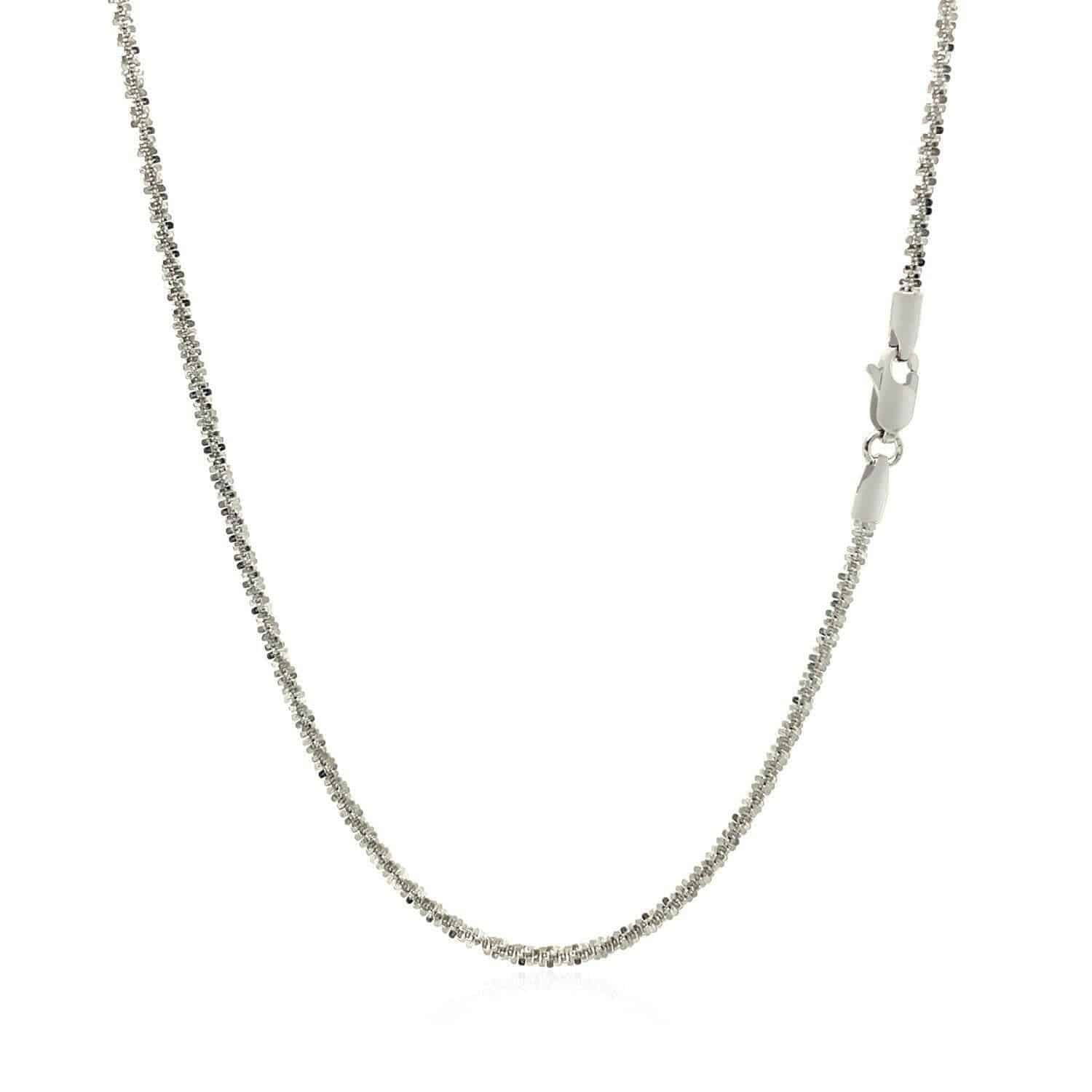 14k White Gold Sparkle Chain  (1.50 mm) | - Forever in Harmony