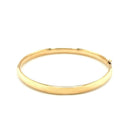 14k Yellow Gold Dome Design Polished Childrens Bangle (5.50 mm) | - Forever in Harmony