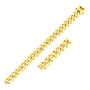 10k Yellow Gold Classic Miami Cuban Solid Bracelet (8.20 mm) | 8.5 - Forever in Harmony