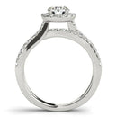 14k White Gold Diamond Engagement Ring with Split Shank Design (1 1/2 cttw) - Forever in Harmony