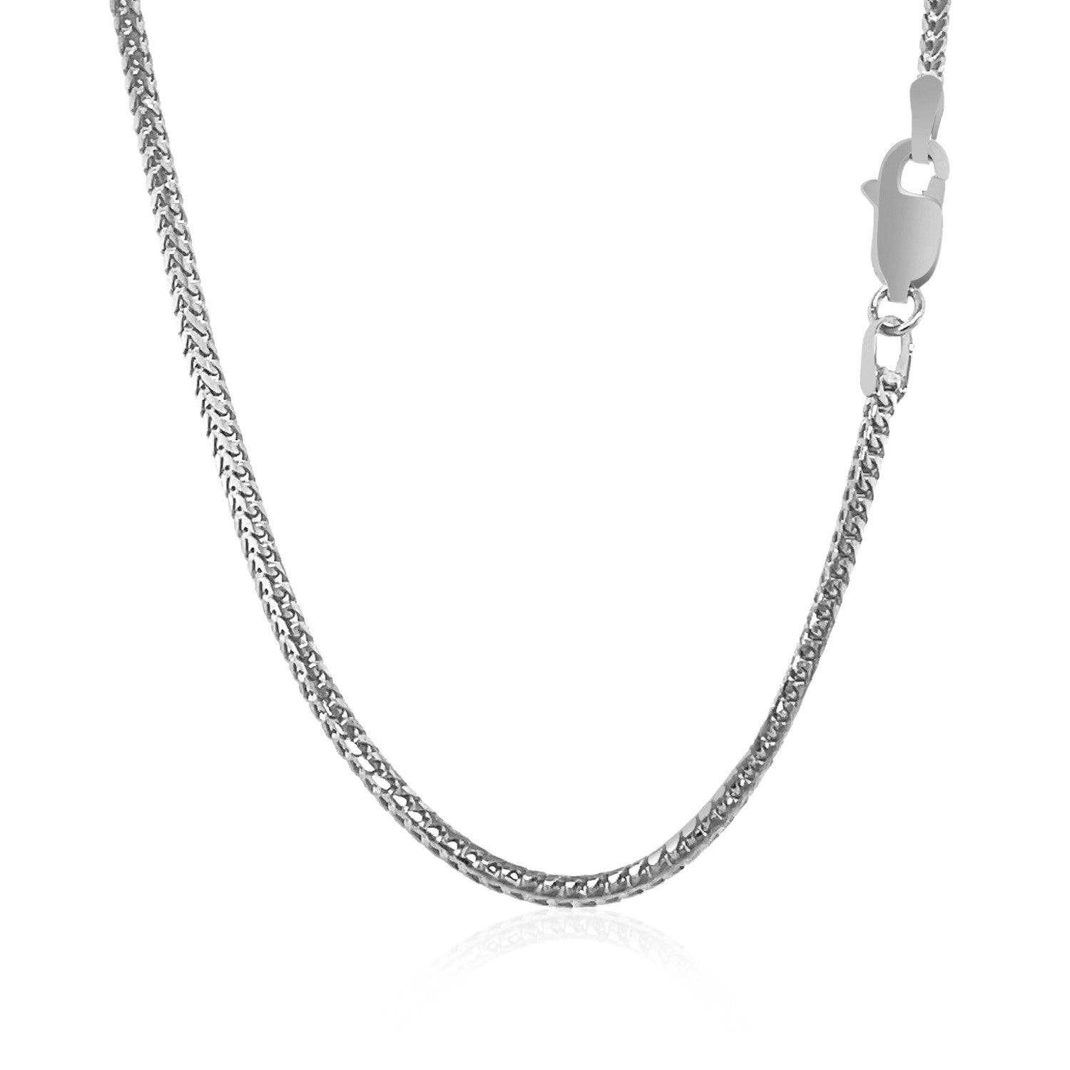 14k white Gold Franco Chain (1.60 mm) - Forever in Harmony