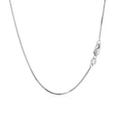 18k White Gold Classic Box Chain (0.85 mm) - Forever in Harmony