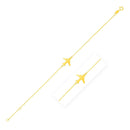 14K Yellow Gold Airplane Bracelet (1.00 mm) | 7'' - Forever in Harmony