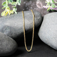 14k Yellow Gold Square Wheat Chain (1.80 mm) | - Forever in Harmony